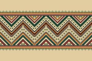 Ethnic Indian pattern traditional. Geometric pattern in tribal. Border decoration. Design for background, wallpaper, vector illustration, textile, fabric, clothing, batik, carpet, embroidery.