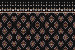 Ethnic oriental pattern art. Geometric seamless pattern in tribal, folk embroidery, and Mexican style. Design for background, wallpaper, vector illustration, textile, fabric, clothing, carpet.
