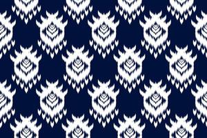 Ikat ethnic seamless pattern traditional. Design for background, wallpaper, vector illustration, fabric, clothing, carpet, embroidery.