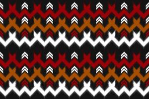 Ikat ethnic seamless pattern traditional. Striped tribal style. Design for background, wallpaper, vector illustration, textile, fabric, clothing, batik, carpet, embroidery.