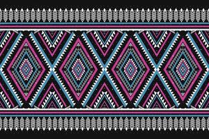 Aztec ethnic pattern traditional. Geometric pattern in tribal. Border decoration. Design for background, wallpaper, vector illustration, textile, fabric, clothing, batik, carpet, embroidery.
