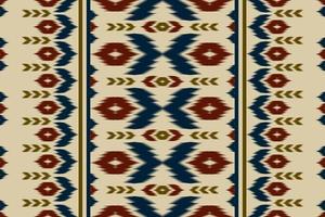 Ikat seamless pattern in tribal. Abstract ethnic pattern art. Oriental style. Design for background, wallpaper, vector illustration, textile, fabric, clothing, carpet, embroidery.