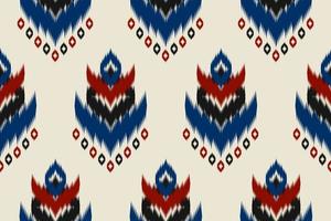 Ikat ethnic seamless pattern traditional. Design for background, wallpaper, illustration, textile, fabric, clothing, batik, carpet, embroidery. vector