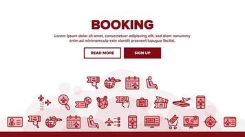 Booking Trip Landing Header Vector