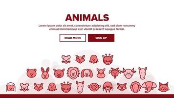 Animals Landing Header Vector