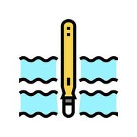 diver float color icon vector illustration sign