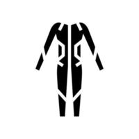 traje de baño glifo icono vector ilustración signo