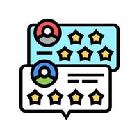 customer review color icon vector illustration sign