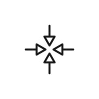 Symbols, signs, interface and internet concept. Simple monochrome illustrations for web sites, stores, apps. Vector line icon of arrow as upload sign