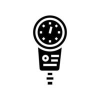 depth gauge glyph icon vector illustration sign