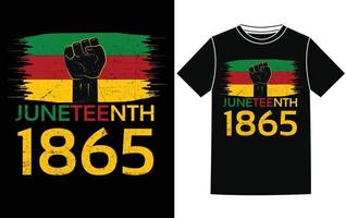 Trendy Juneteenth day t shirt design vector