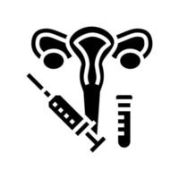 injection gynecology treatment glyph icon vector illustration