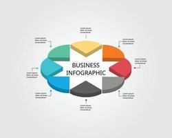 step chart template for infographic for presentation for 8 element vector