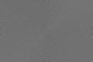 Abstract hypnotic and geometric stripes pattern. Linear pattern in black and white, 3D illustration. photo