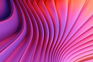 3d illustration of a classic pink abstract gradient background with lines. PRint from the waves. Modern graphic texture. Geometric pattern. photo