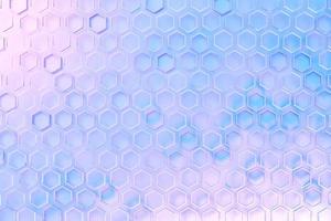 patrón de formas hexagonales geométricas simples, fondo de mosaico. ilustración 3d