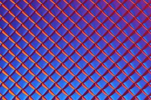 3D rendering. Blue and pink pattern of cubes of different shapes. Minimalistic pattern of simple shapes. Bright creative symmetric texture photo