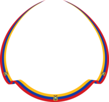 vibração da fita da bandeira do equador png