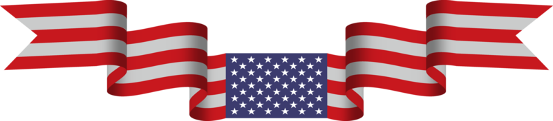 cinta de la bandera americana png