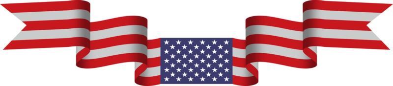 American flag ribbon png