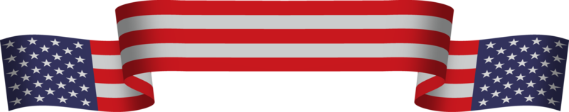 cinta de la bandera americana png