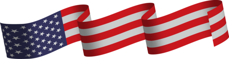 American flag ribbon png
