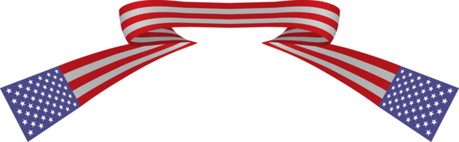 American flag ribbon png