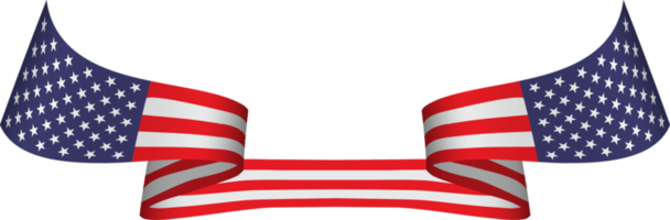 American flag ribbon png