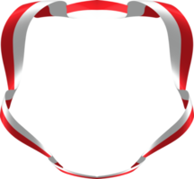 Indonesia flag frame png