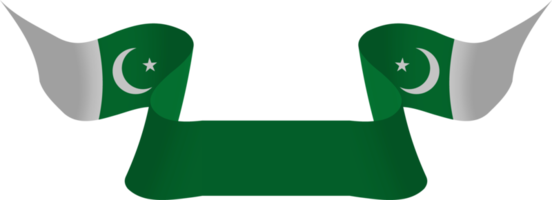 Pakistan flag ribbon png