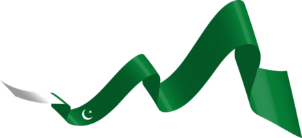 Pakistan flag ribbon png
