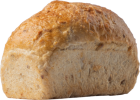 cutout whole wheat bread on transparent background. png