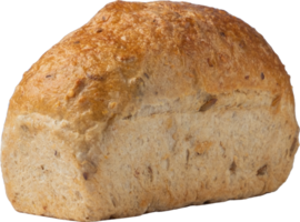 pain de blé entier découpé sur fond transparent. png