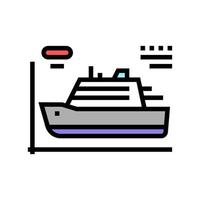 ship modeling color icon vector illustration sign