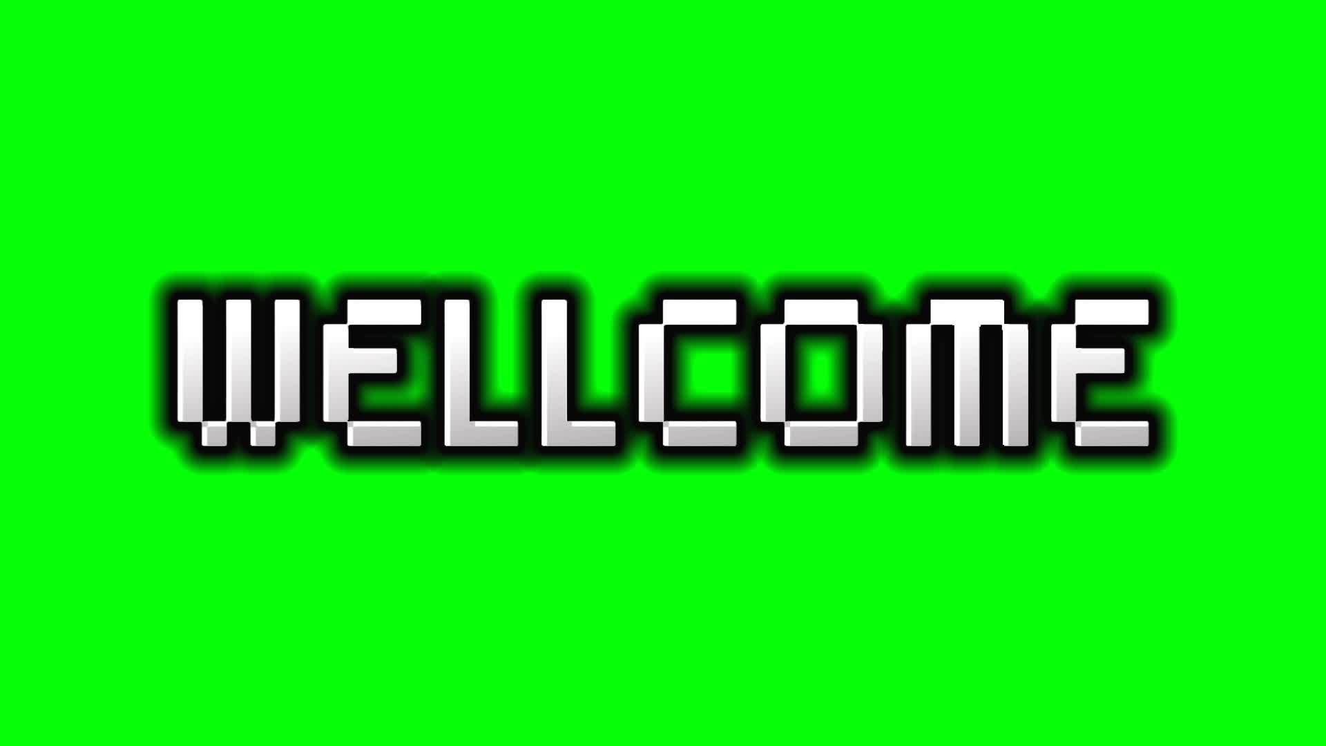 welcome text with green screen 10172147 Stock Video at Vecteezy