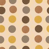 Polka dot pattern, retro style vector