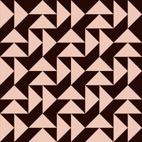 Beige triangles on a brown background, seamless, vector pattern