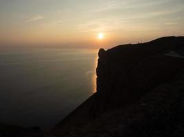 isla de helgoland en el mar del norte foto