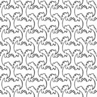 Seamless Halloween vector pattern. Doodle vector with halloween icons