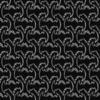 Seamless Halloween vector pattern. Doodle vector with halloween icons