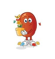 kidney mascot vector