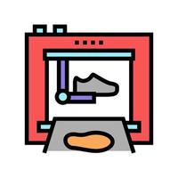 shoe factory equipment color icon vector illustration