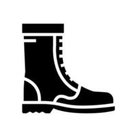 boot factory product glyph icon vector illustration