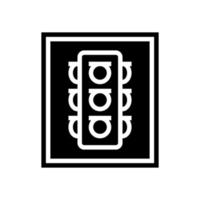 traffic lights sign glyph icon vector illustration