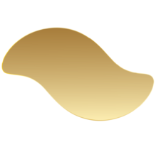 één gouden golf png