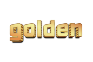 efecto de texto de estilo dorado png