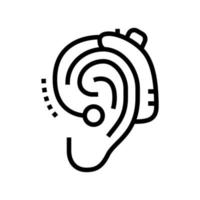 gadget for deaf line icon vector illustration