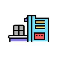 sorting waste machine color icon vector illustration