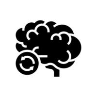 brain transplant glyph icon vector illustration