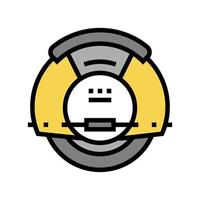 electrical monowheel color icon vector illustration